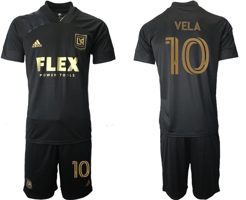 Men 2021-2022 Club Los Angeles FC home black #10 Adidas Soccer Jersey->los angeles galaxy jersey->Soccer Club Jersey